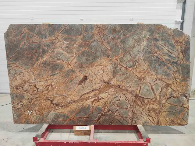 Слэб из мрамора BIDASAR BROWN полированный 2740x1450x20 мм, код 18808