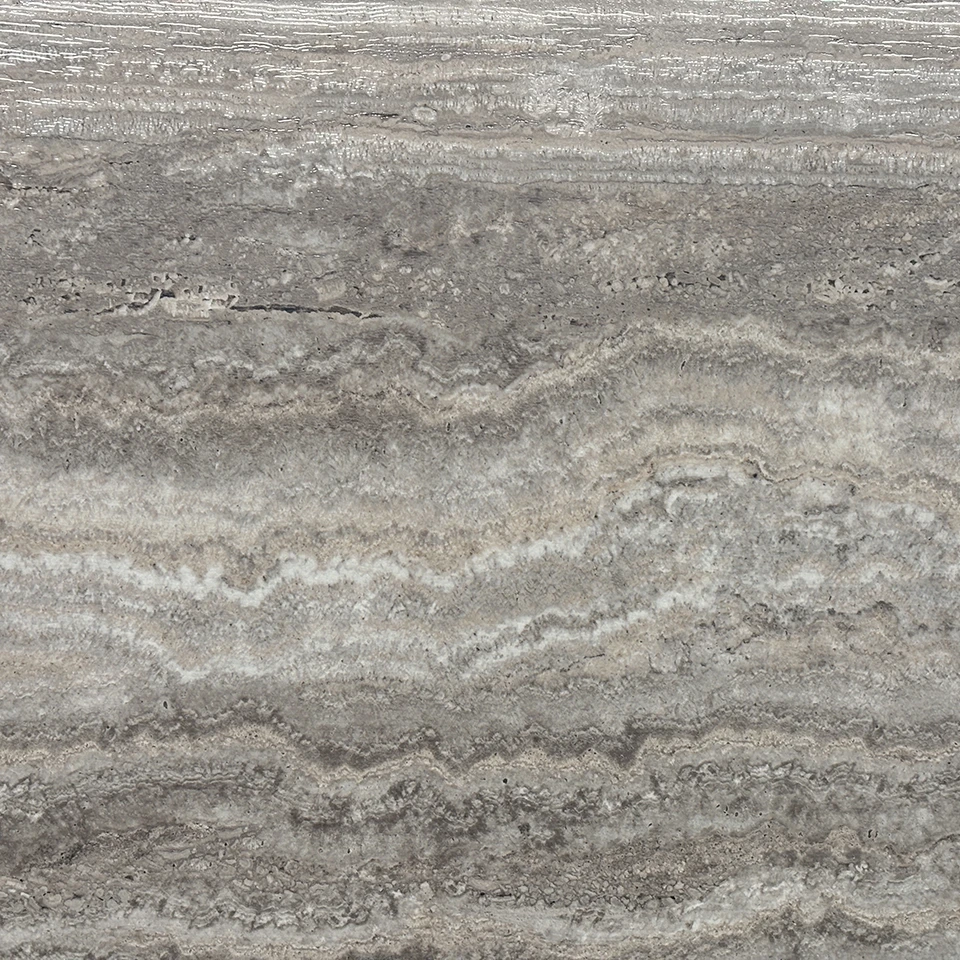 TRAVERTINE SILVER GREY полированный