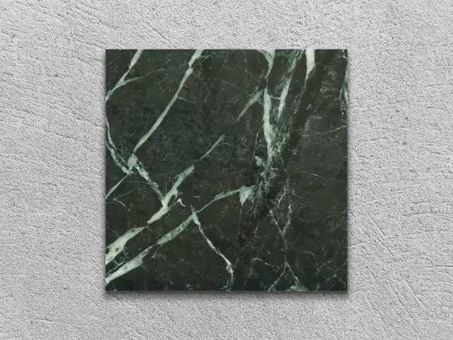 Слэб из мрамора SPIDER GREEN полированный 100x100x20 мм, код 27692