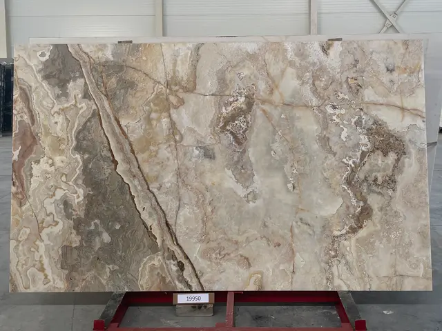 Слэб из оникса ONICE VIOLA полированный 2850x1700x20 мм, код 19950