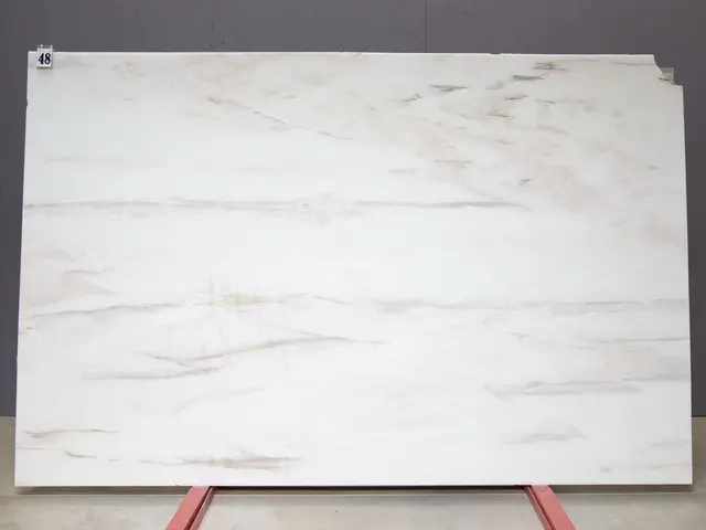 Слэб из мрамора FLAMINGO WHITE полированный 2900x1850x20 мм, код 26471