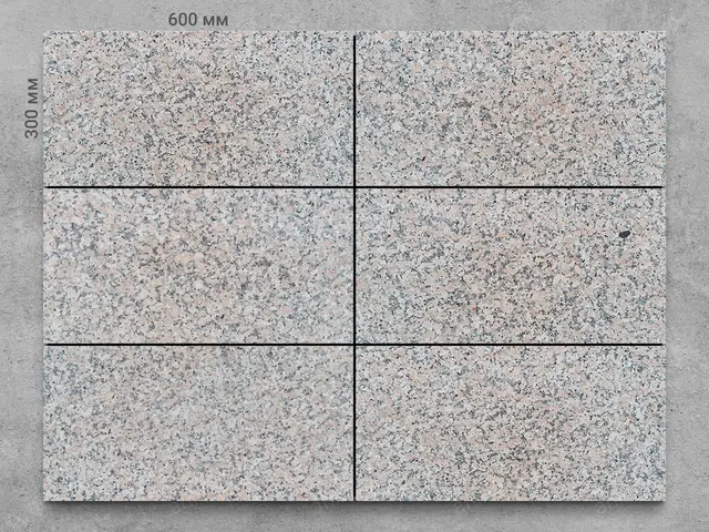 Плитка из гранита MAPLE RED 600x300x20 мм, код 3342