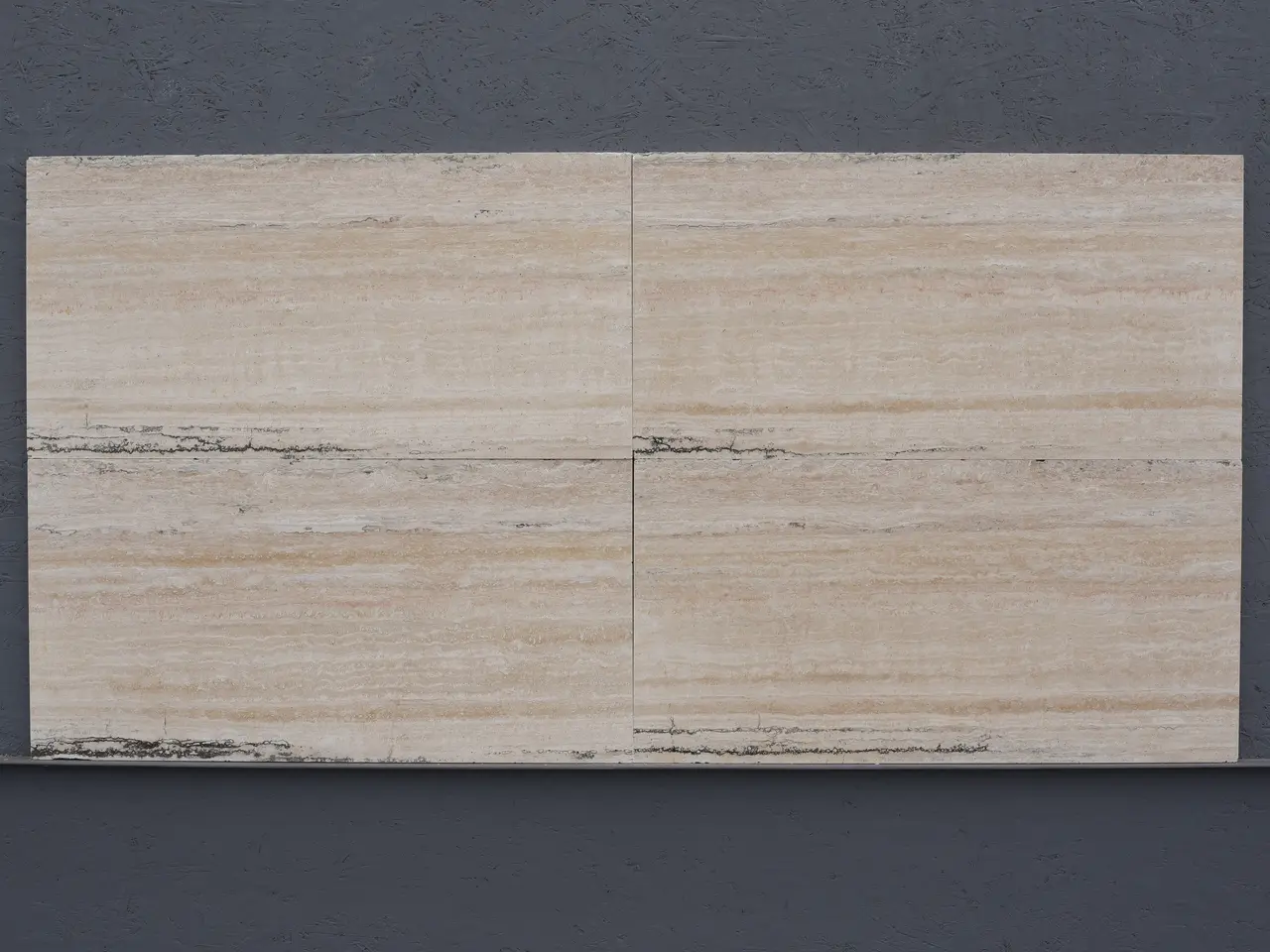 Плитка из травертина CREMA полированный 800x400x20 мм, код 19047