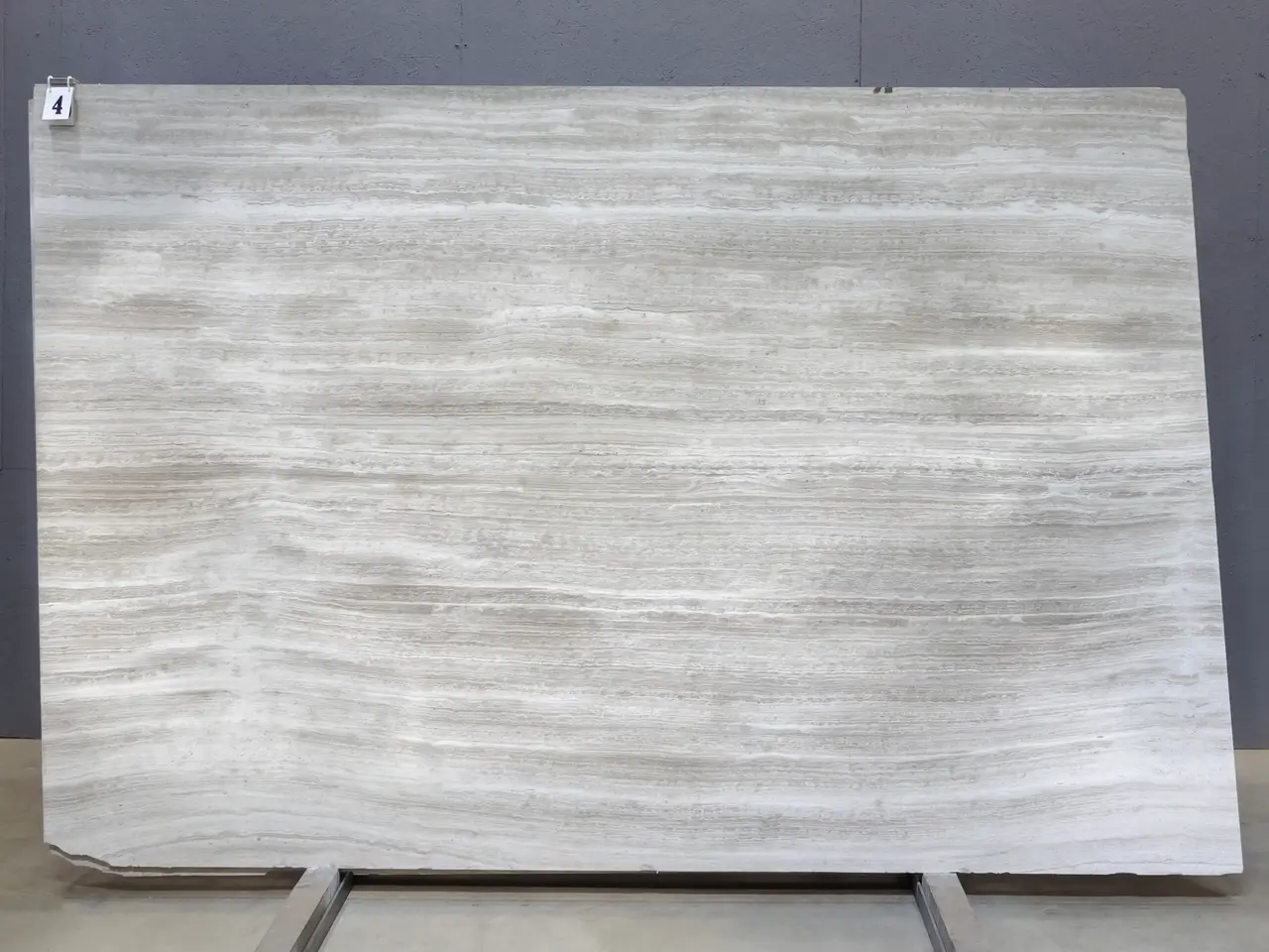 Слэб из мрамора SILK GEORGETTE BIANCO EXTRA полированный 2810x1840x20 мм, код 28759