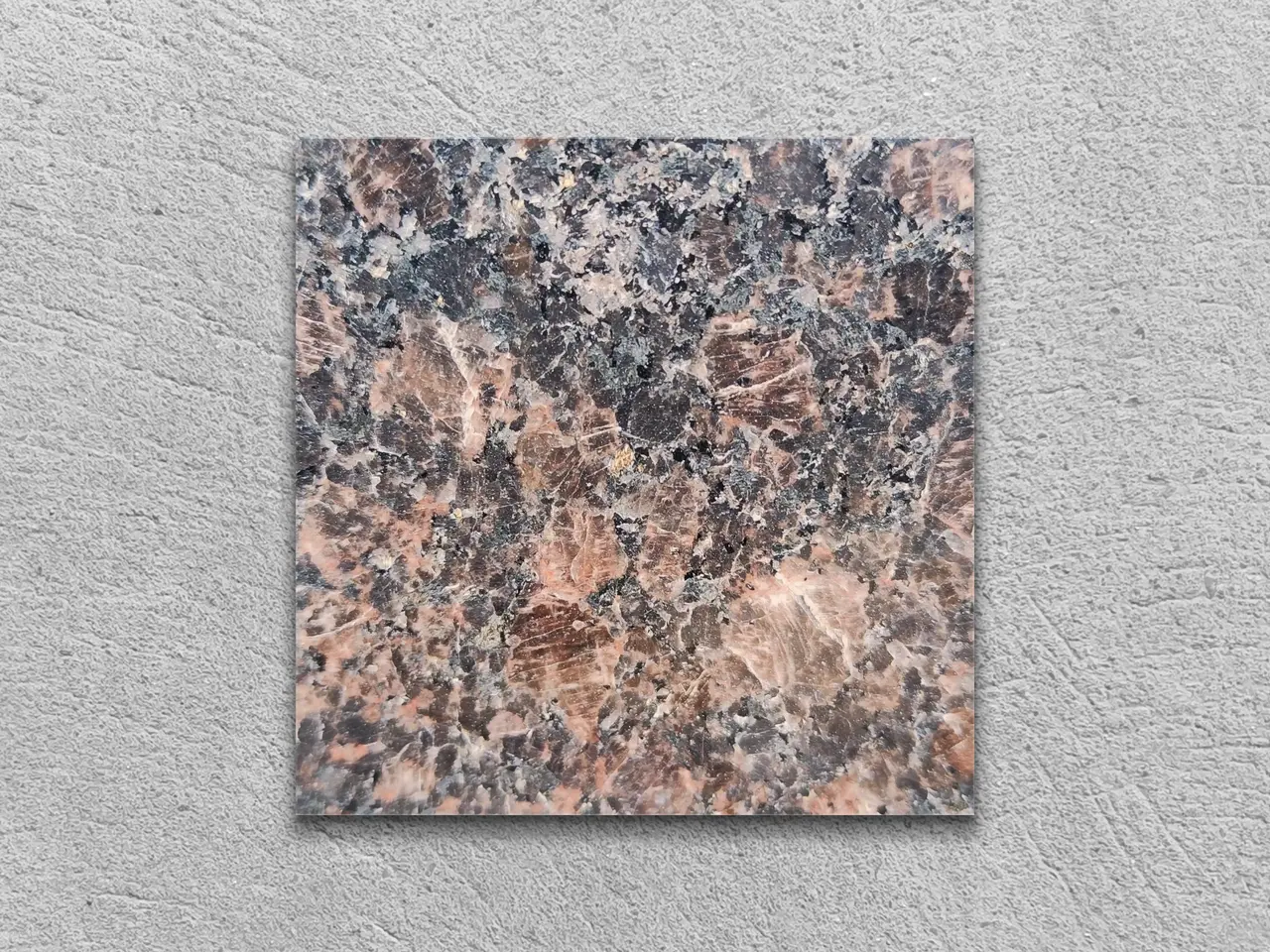 Слэб из гранита DYMOVSKIY полированный 100x100x20 мм, код 2563