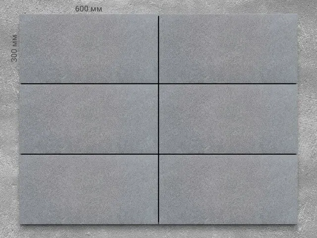 Плитка из базальта ABOVYAN полированный 600x300x20 мм, код 913