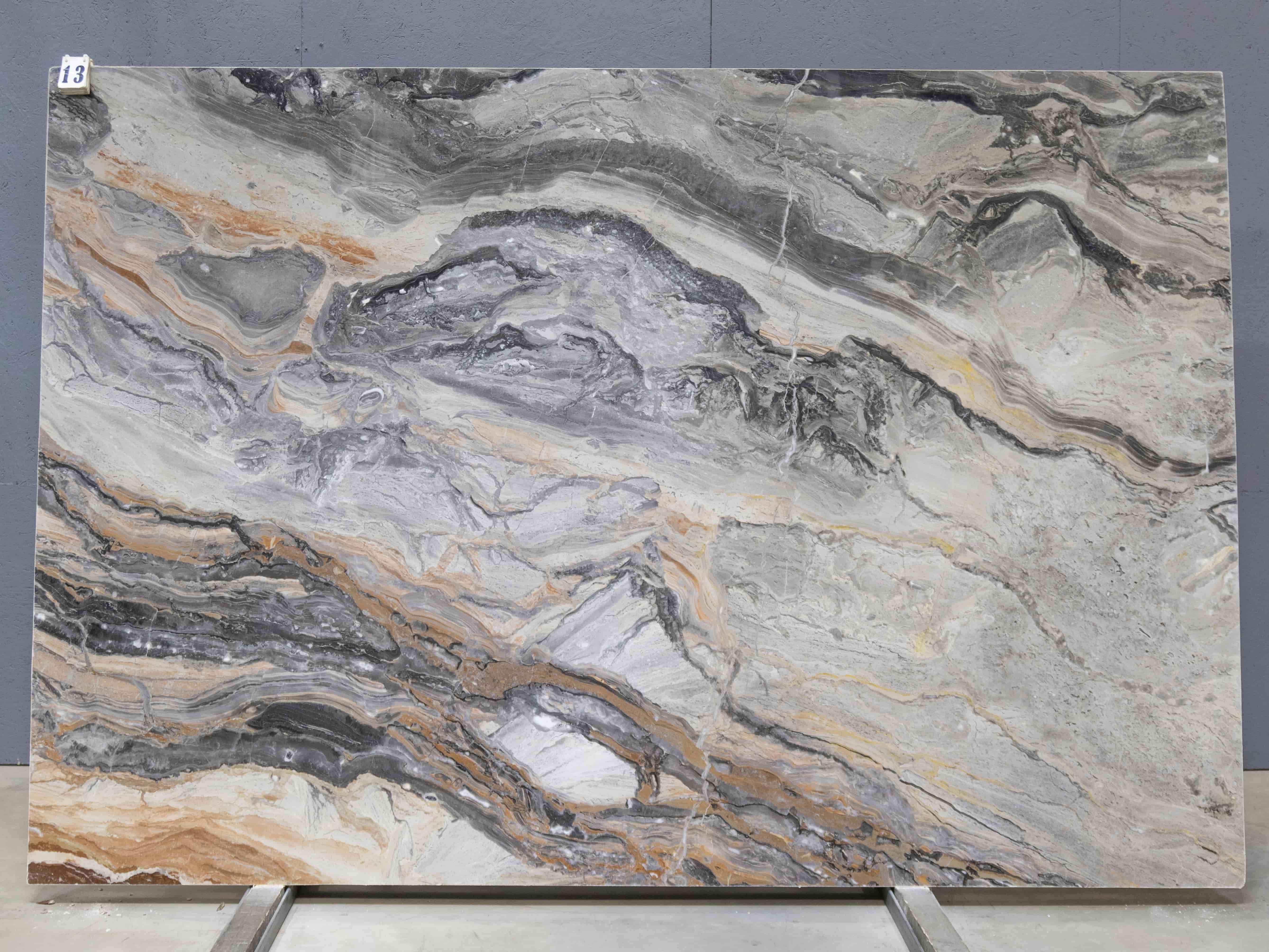 Слэб из мрамора ARABESCATO OROBICO GRIGIO полированный 2800x1870x20 мм, код 26439