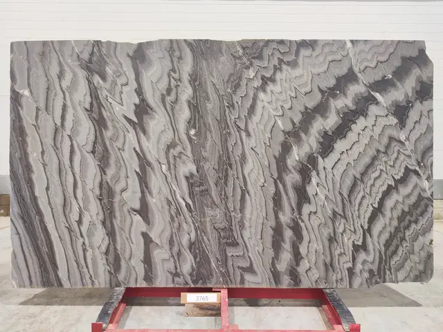 Слэб из мрамора ADILLA BLACK полированный 3080x1790x20 мм, код 3765