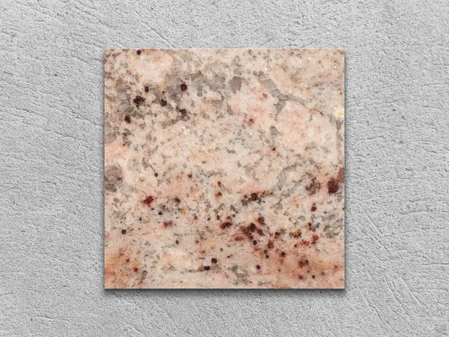 Слэб из гранита IVORY BROWN полированный 100x100x20 мм, код 2521