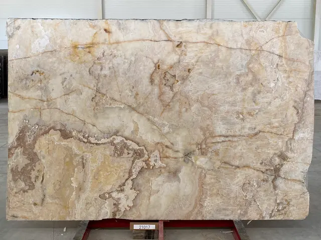 Слэб из оникса ONICE VIOLA полированный 2850x1950x20 мм, код 21017