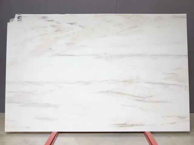 Слэб из мрамора FLAMINGO WHITE полированный 2900x1850x20 мм, код 26470