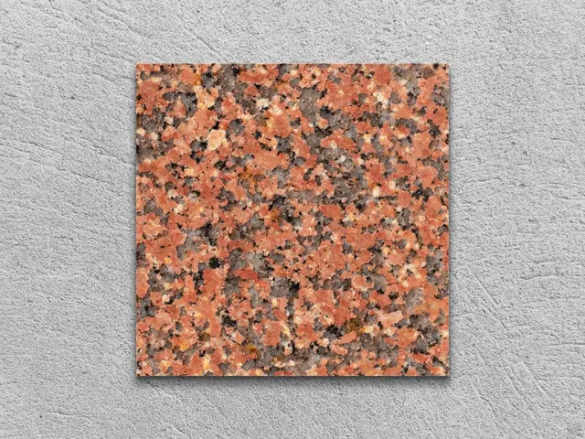 Слэб из гранита ROSA PERSA полированный 100x100x20 мм, код 7202