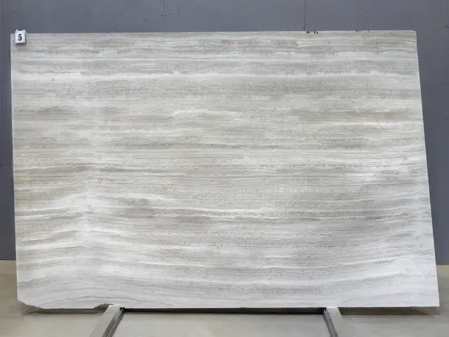 Слэб из мрамора SILK GEORGETTE BIANCO EXTRA полированный 2810x1840x20 мм, код 28760