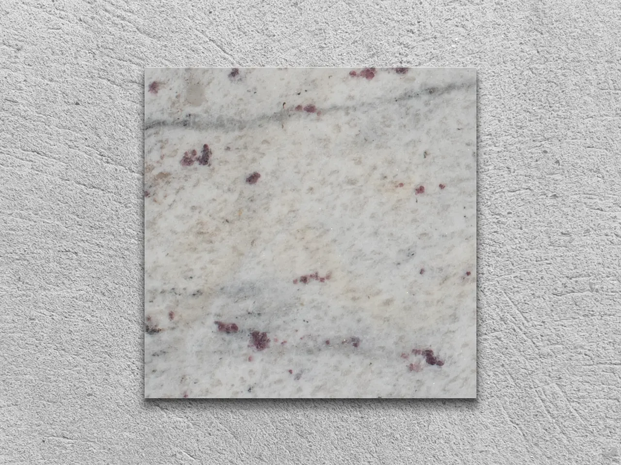Слэб из гранита RIVER WHITE полированный 100x100x30 мм, код 4176