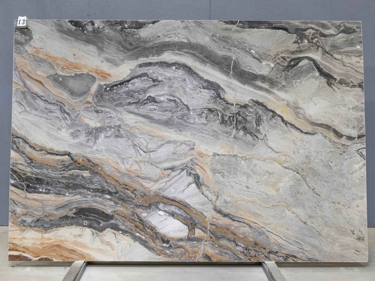 Слэб из мрамора ARABESCATO OROBICO GRIGIO полированный 2800x1870x20 мм, код 26439