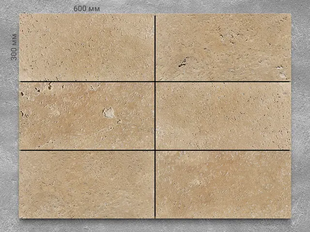 Плитка из травертина ANTIQ CROSS 600x300x15 мм, код 6565