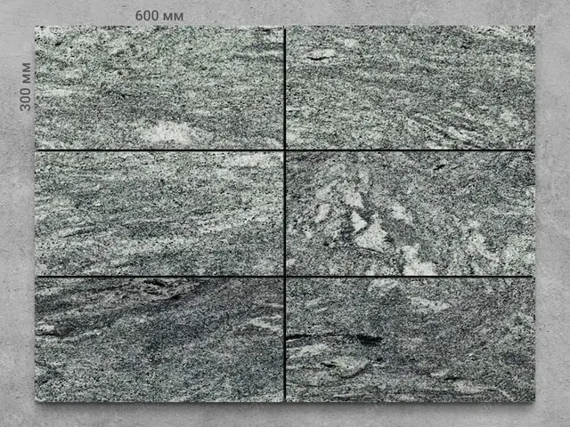 Плитка из гранита KUPPAM GREEN полированный 600x300x18 мм, код 3962