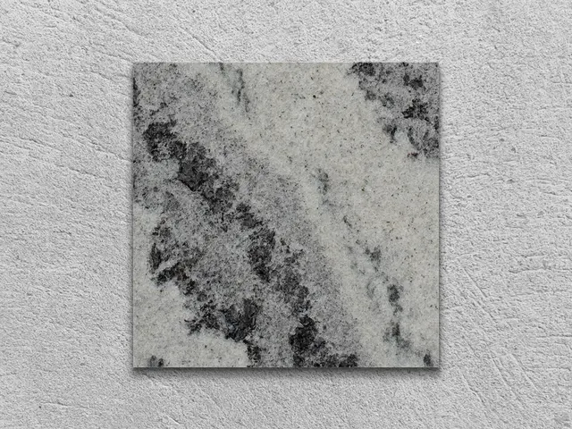 Слэб из мрамора BLACK WAVE полированный 100x100x20 мм, код 2550