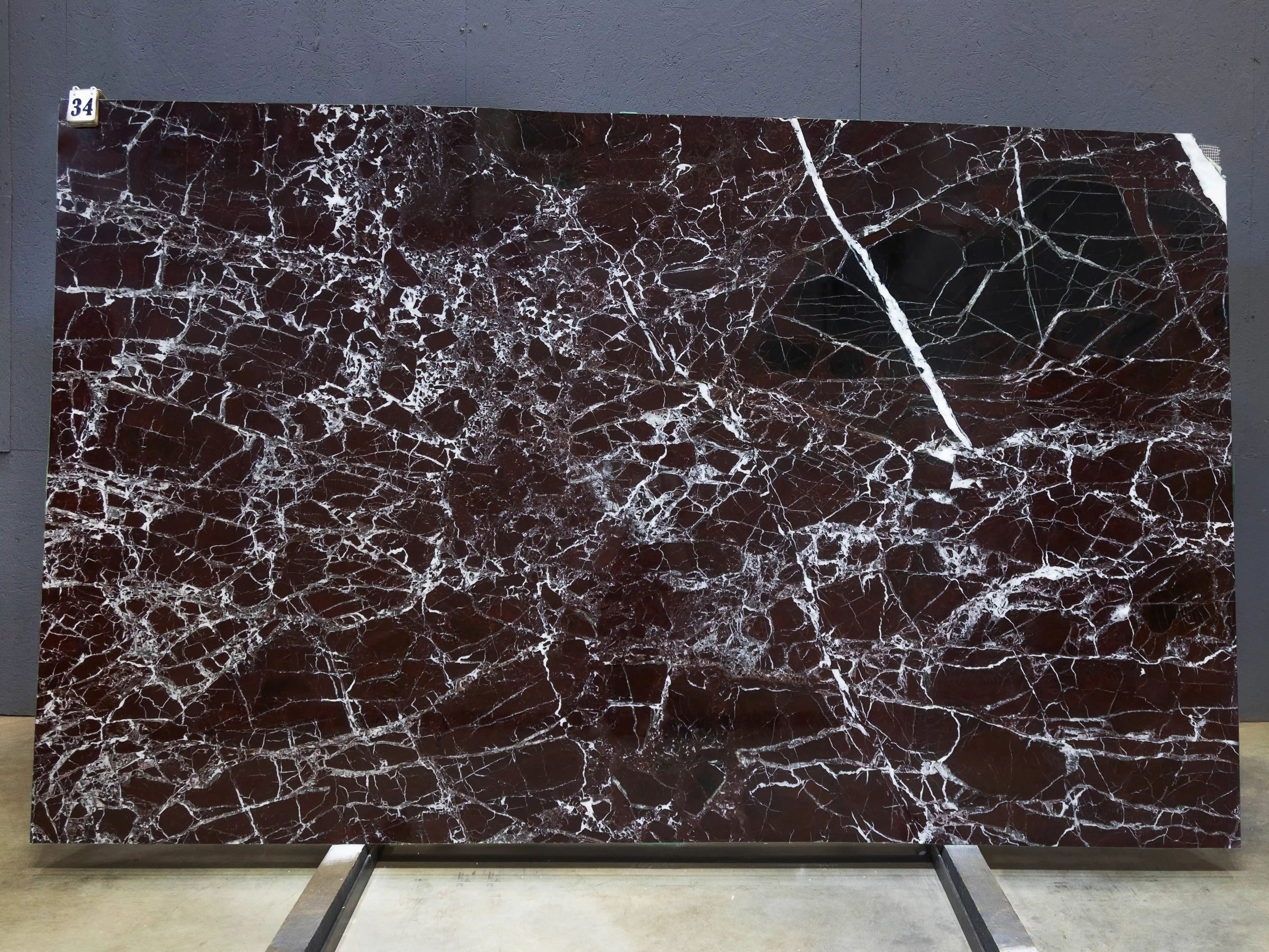 Слэб из мрамора ROSSO LEVANTO PREMIUM полированный 2850x1690x20 мм, код 28461