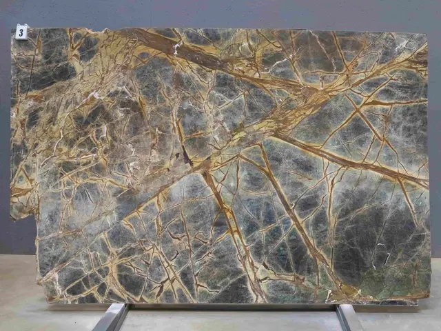 Слэб из мрамора BIDASAR BROWN LEATHER 2550x1700x20 мм, код 26935