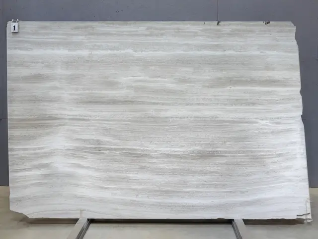 Слэб из мрамора SILK GEORGETTE BIANCO EXTRA полированный 2810x1840x20 мм, код 28756