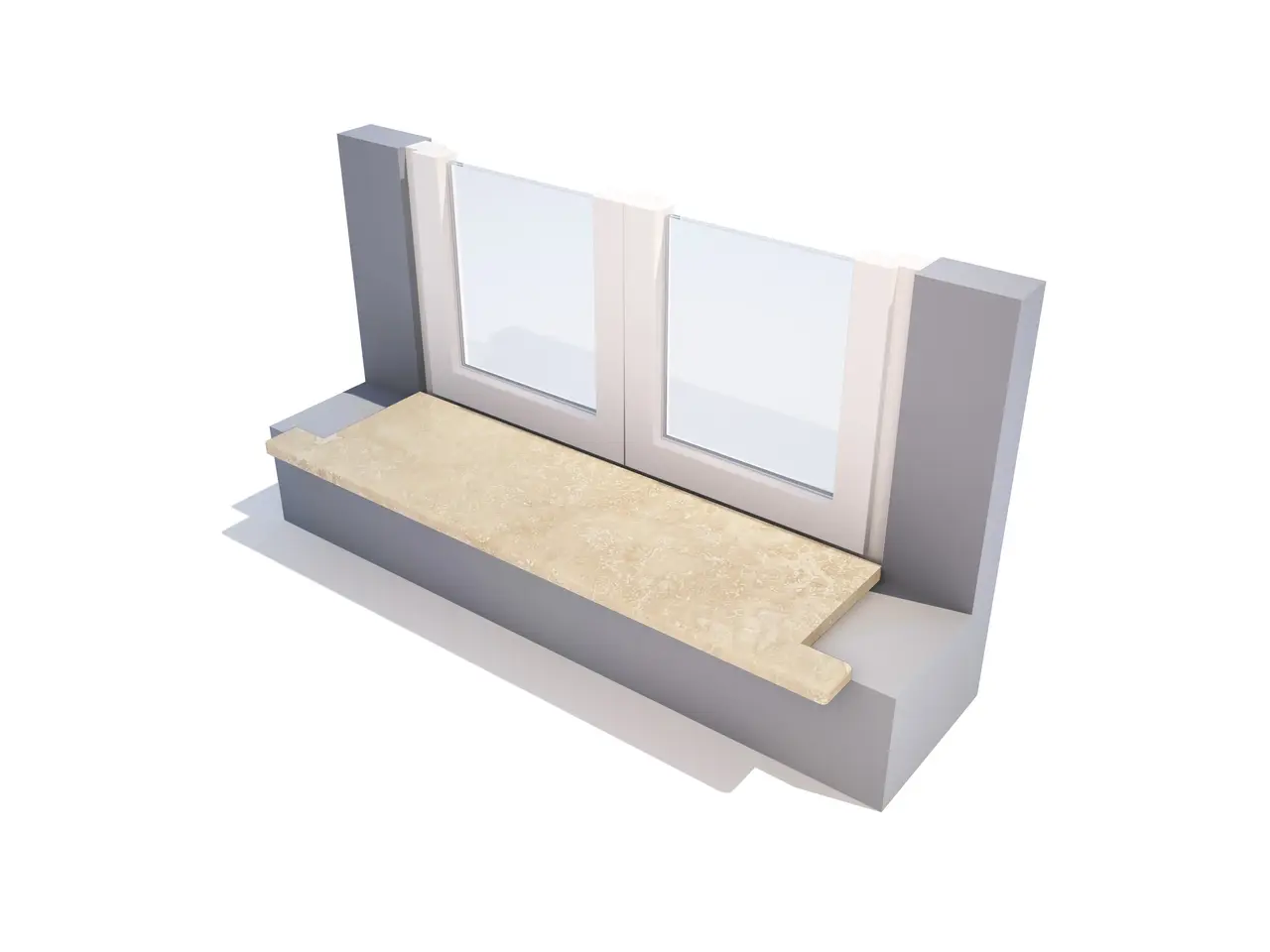 Подоконник CLASSIC LIGHT C/H матовый 1420x220x30 мм, код 312