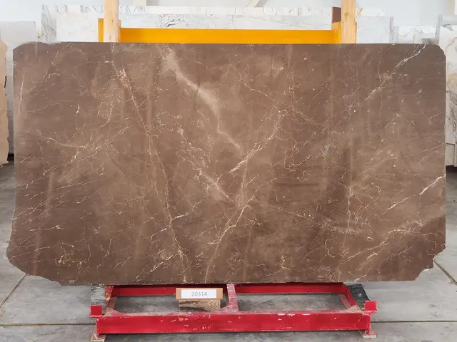 Слэб из мрамора ARMANI BRONZE 2640x1430x20 мм, код 20314