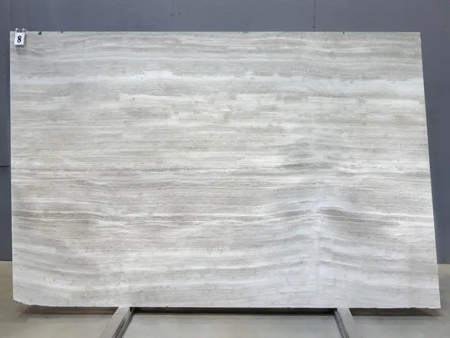 Слэб из мрамора SILK GEORGETTE BIANCO EXTRA полированный 2810x1850x20 мм, код 28763