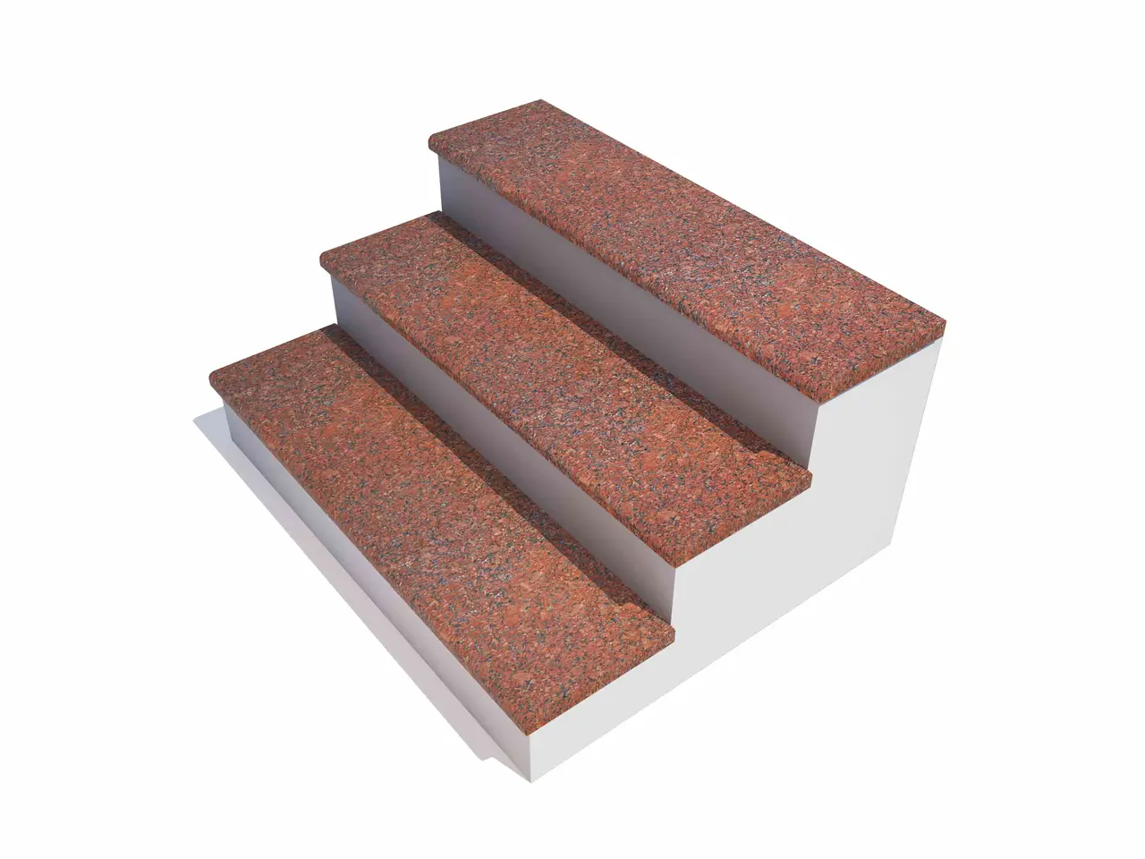 Ступень IMPERIAL RED полированная 1250x330x20 мм, код 175