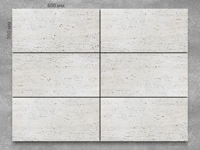 Плитка из травертина CLASSIC LIGHT 600x300x15 мм, код 9087