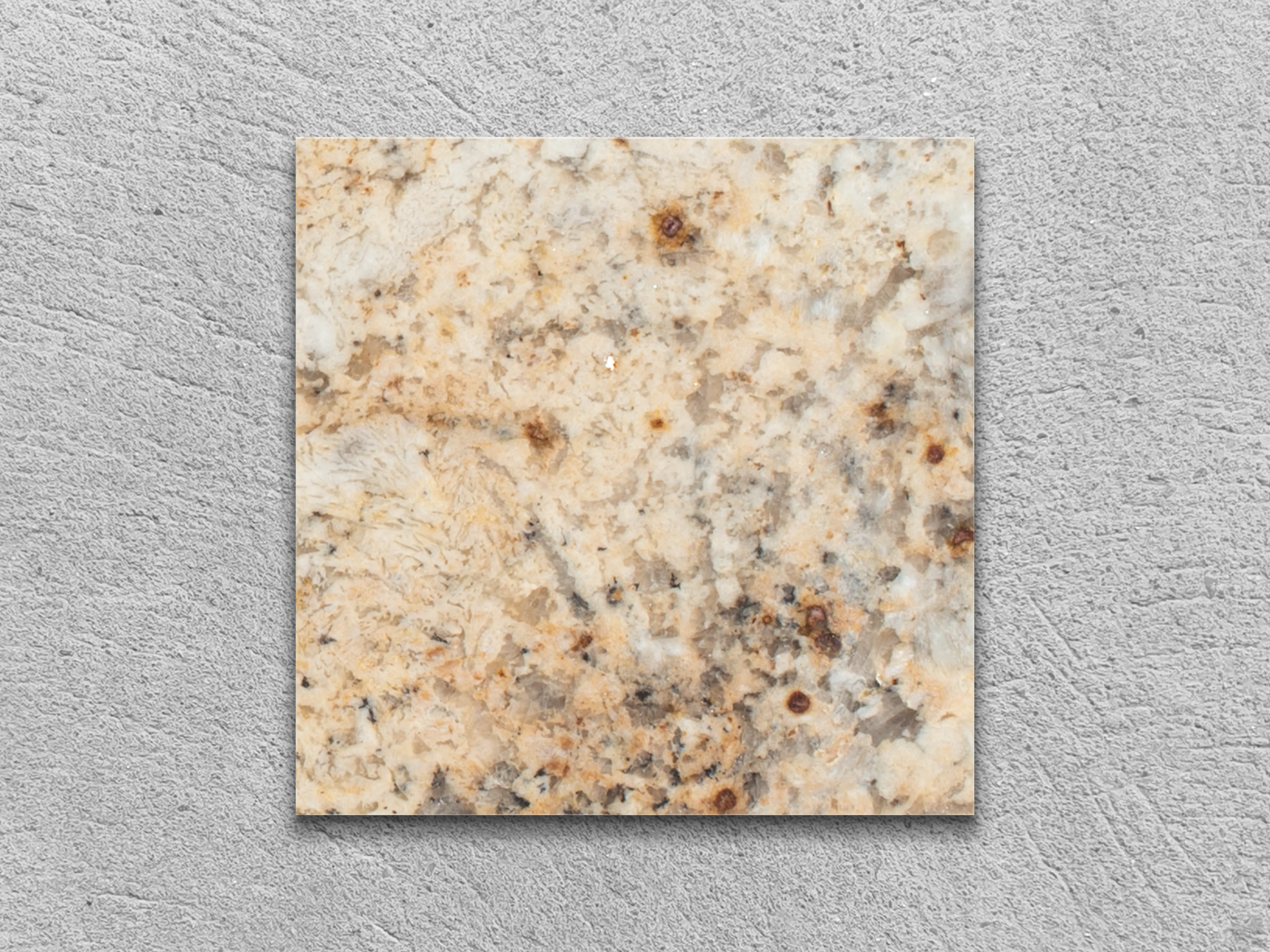 Слэб из гранита COLONIAL GOLD полированный 100x100x30 мм, код 12152