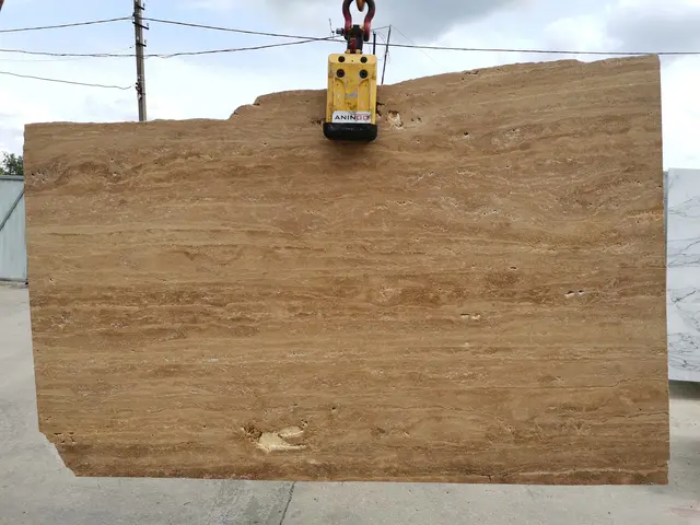 Слэб из травертина ANTIQ VEIN 2760x1600x30 мм, код 15360