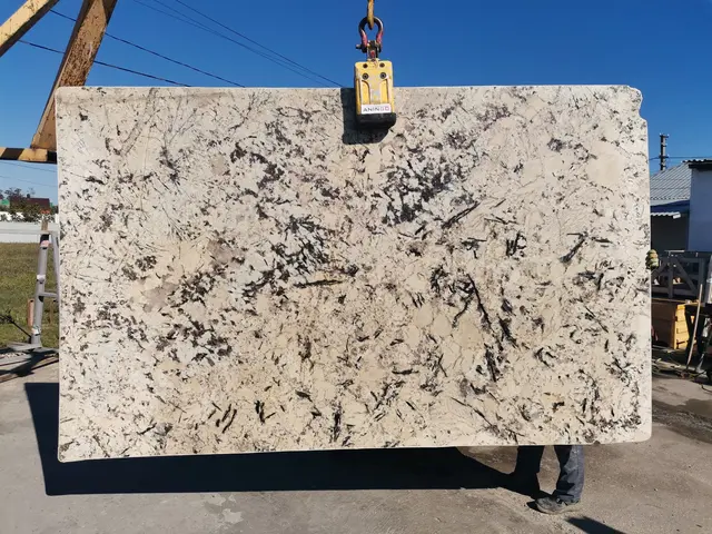 Слэб из гранита DELICATUS WHITE 3020x1900x20 мм, код 15749