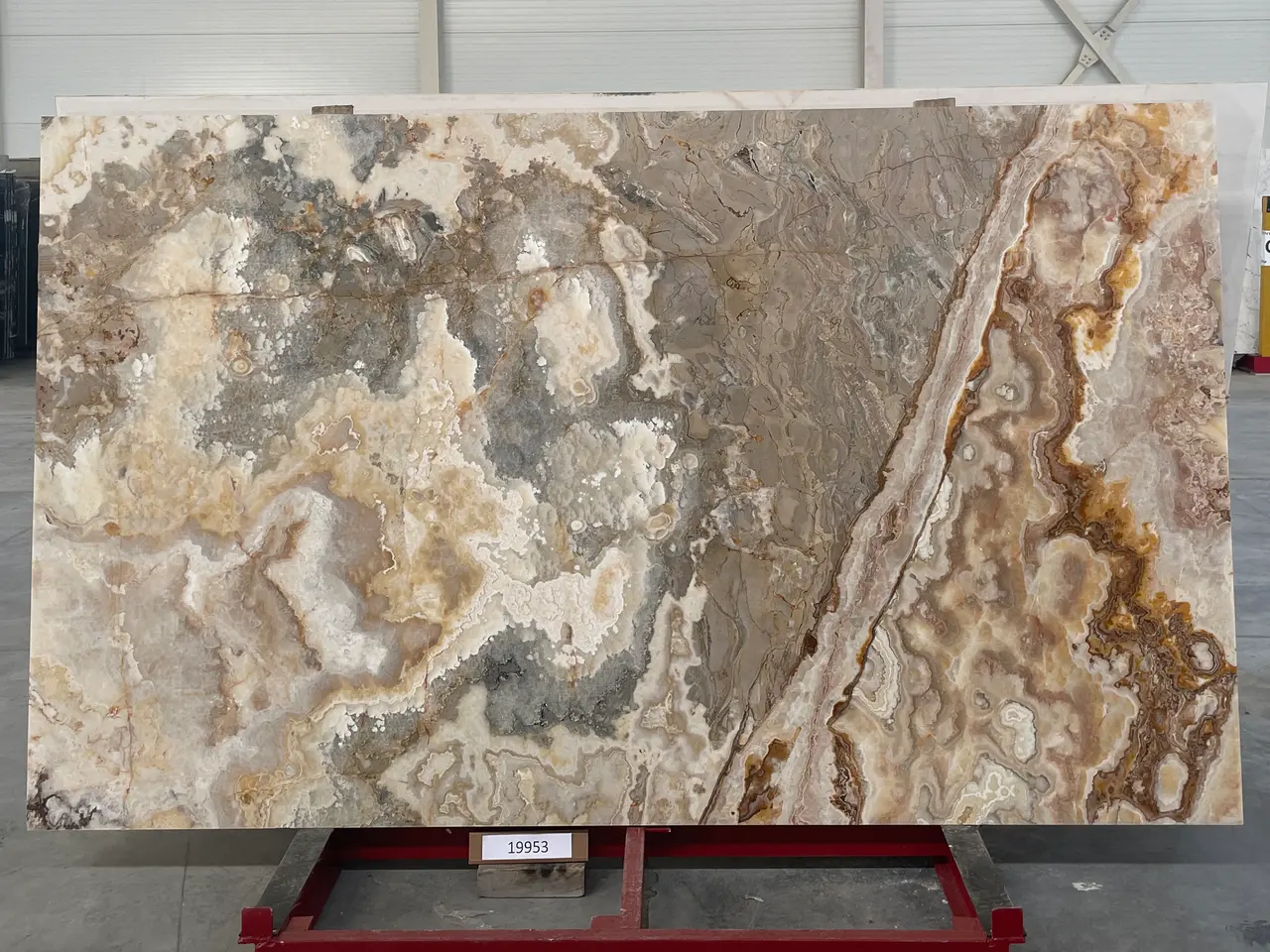 Слэб из оникса ONICE VIOLA полированный 2850x1700x20 мм, код 19953