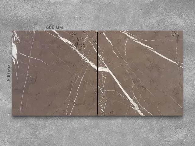 Плитка из мрамора PIETRA GRAY антик 600x600x20 мм, код 13476