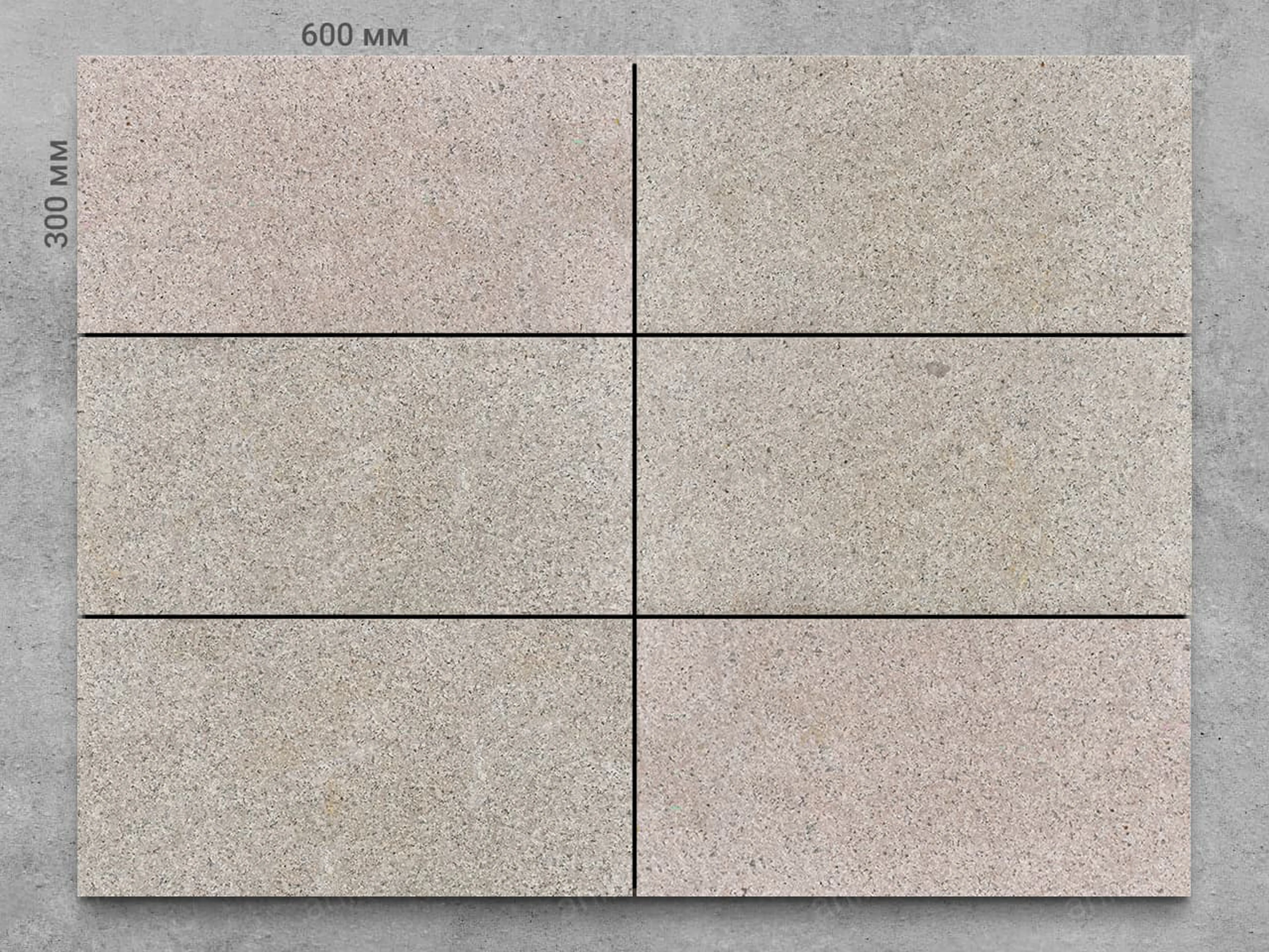 Плитка из гранита PIETRA ARABICA термообработанный 600x300x20 мм, код 8704