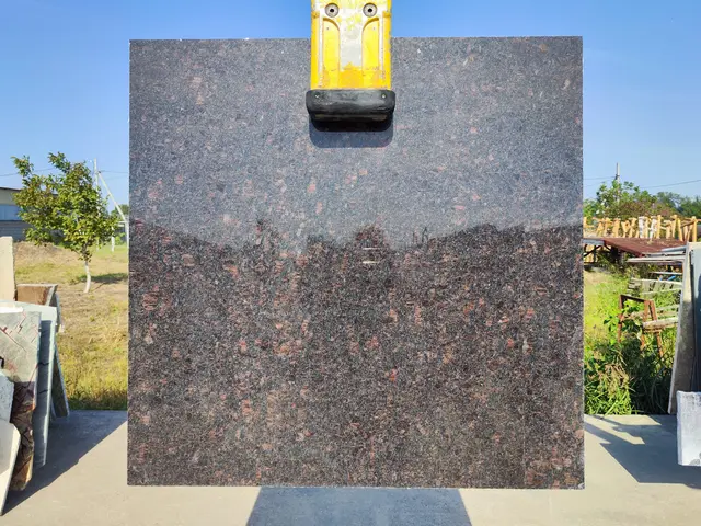 Слэб из гранита TAN BROWN полированный 1130x1140x30 мм, код 21834