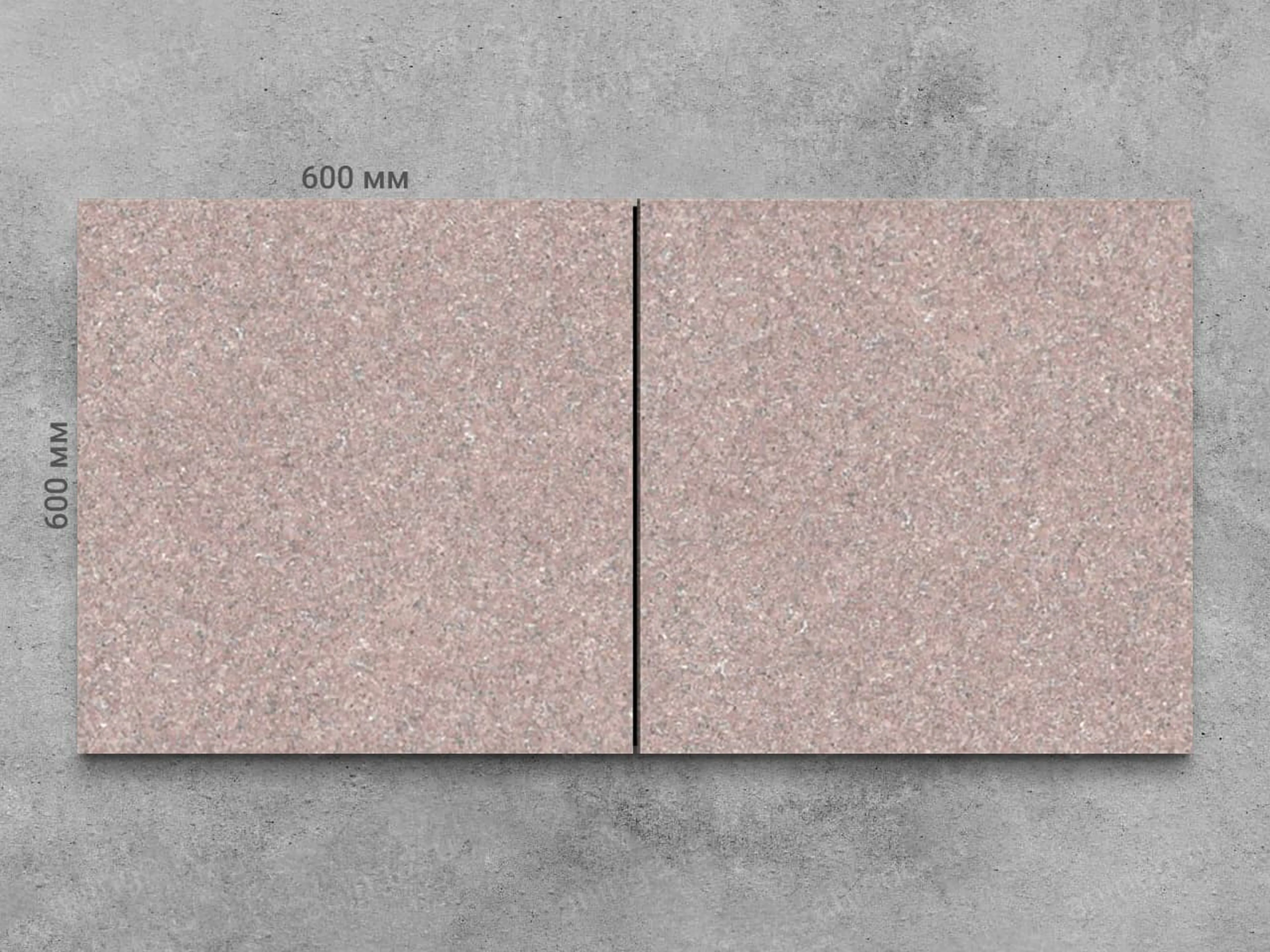 Плитка из гранита JHANSI RED термообработанный 600x600x18 мм, код 3961