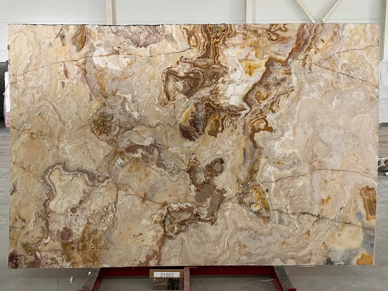 Слэб из оникса ONICE VIOLA полированный 3000x2000x20 мм, код 21003