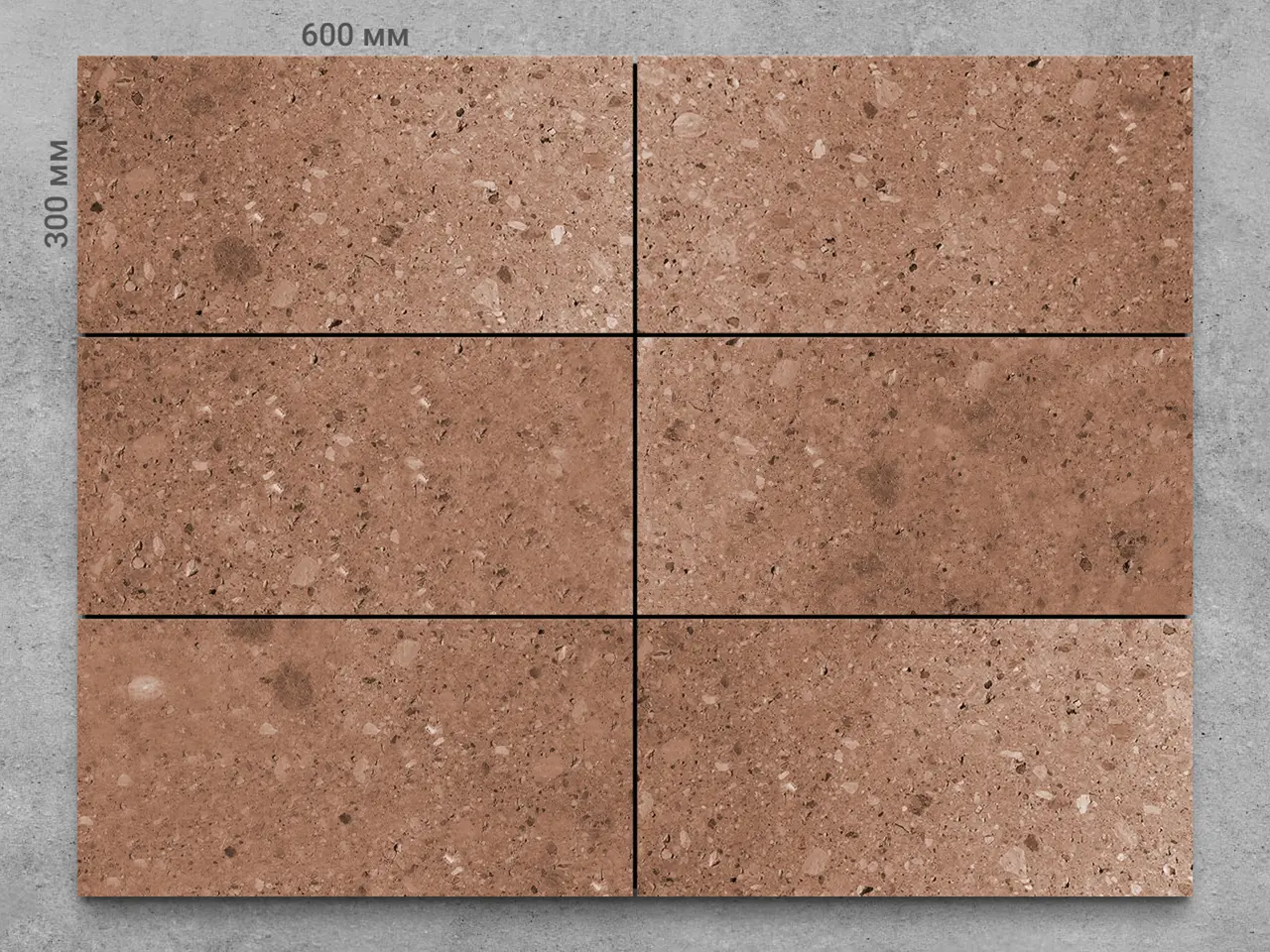 Плитка из туфа ANI 600x300x20 мм, код 911