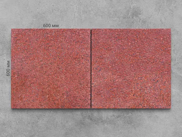 Плитка из гранита JHANSI RED полированный 600x600x18 мм, код 3958