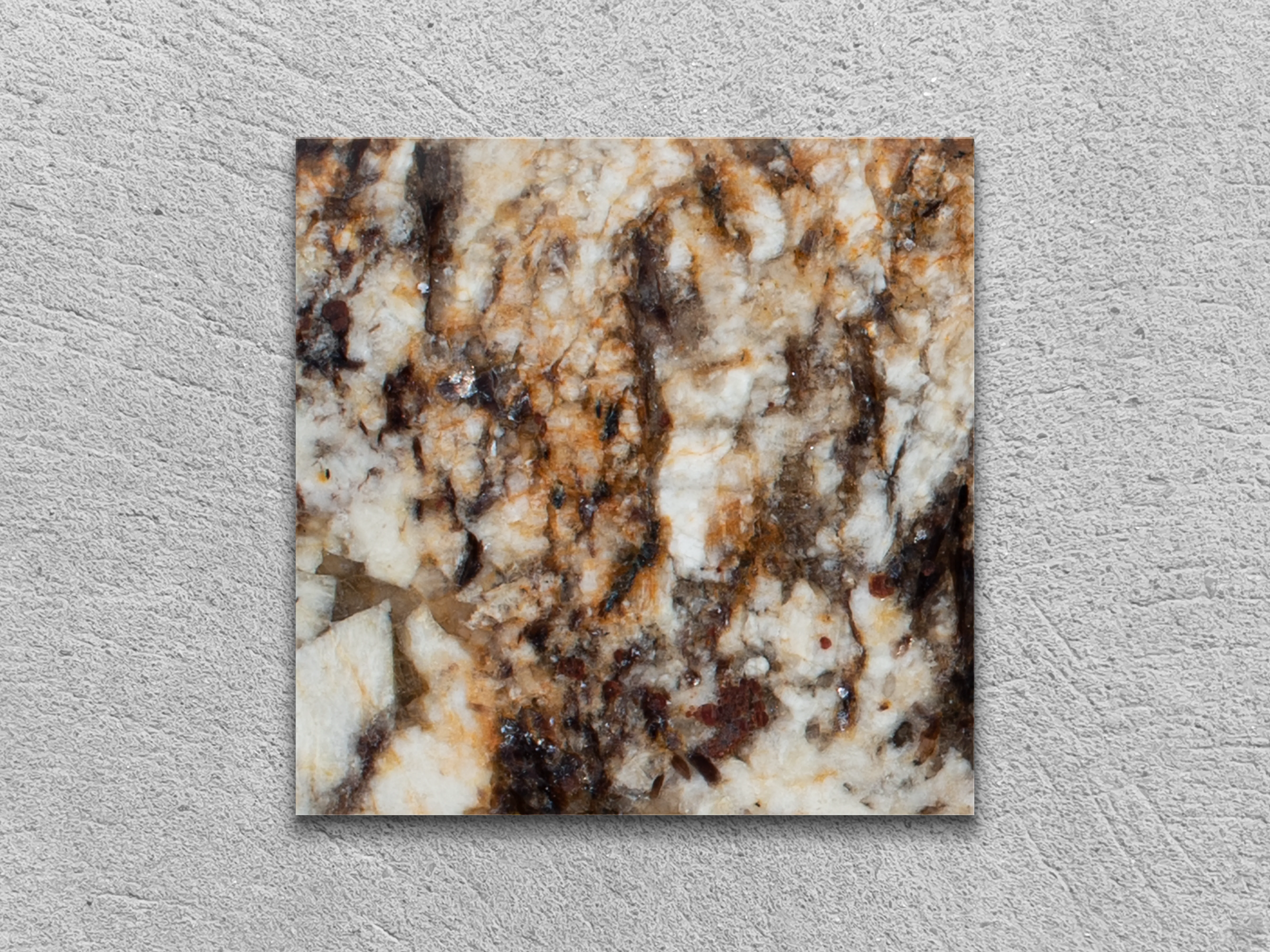 Слэб из гранита ROYAL GOLD 100x100x20 мм, код 12167