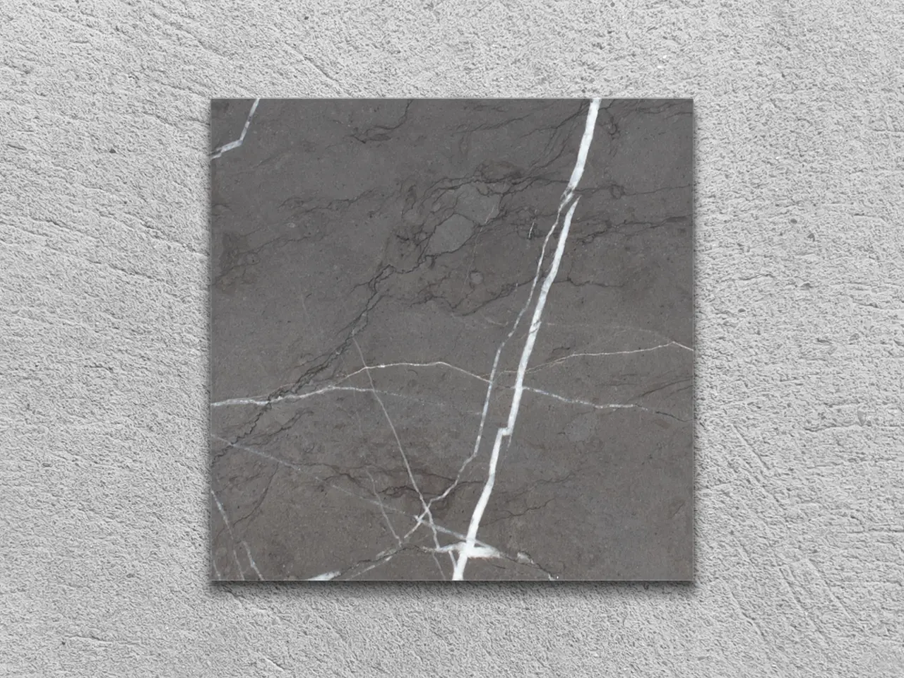Слэб из мрамора PIETRA GRAY полированный 100x100x20 мм, код 12256