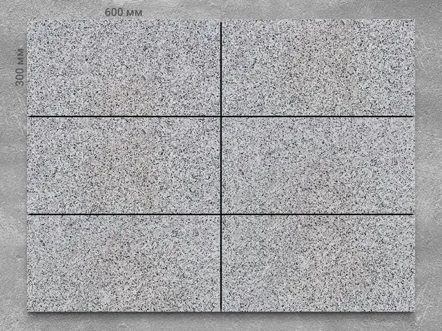 Плитка из гранита BELLA WHITE EXTRA полированный 600x300x20 мм, код 15054