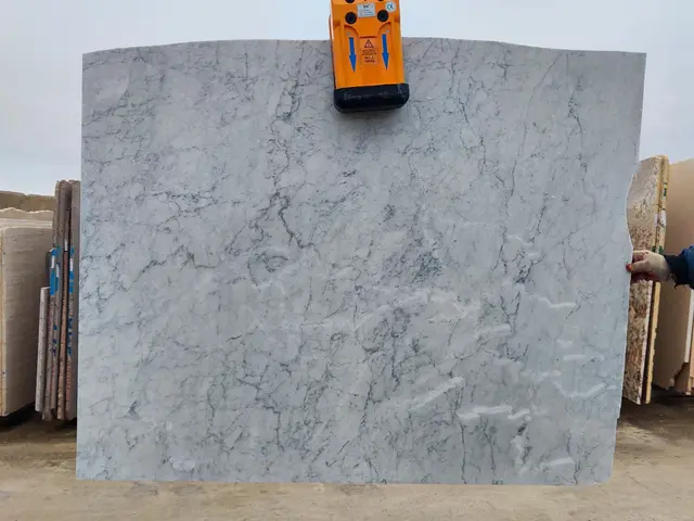 Слэб из мрамора BIANCO CARRARA полированный 1600x1220x20 мм, код 26507