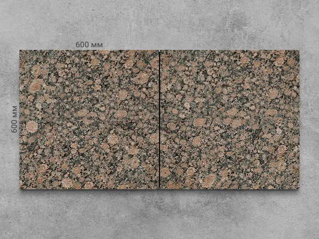 Плитка из гранита BALTIC BROWN полированный 600x600x20 мм, код 1249