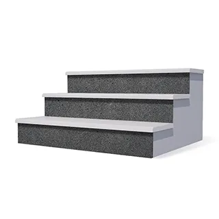 Подступенок SESAM BLACK, гранит полированный