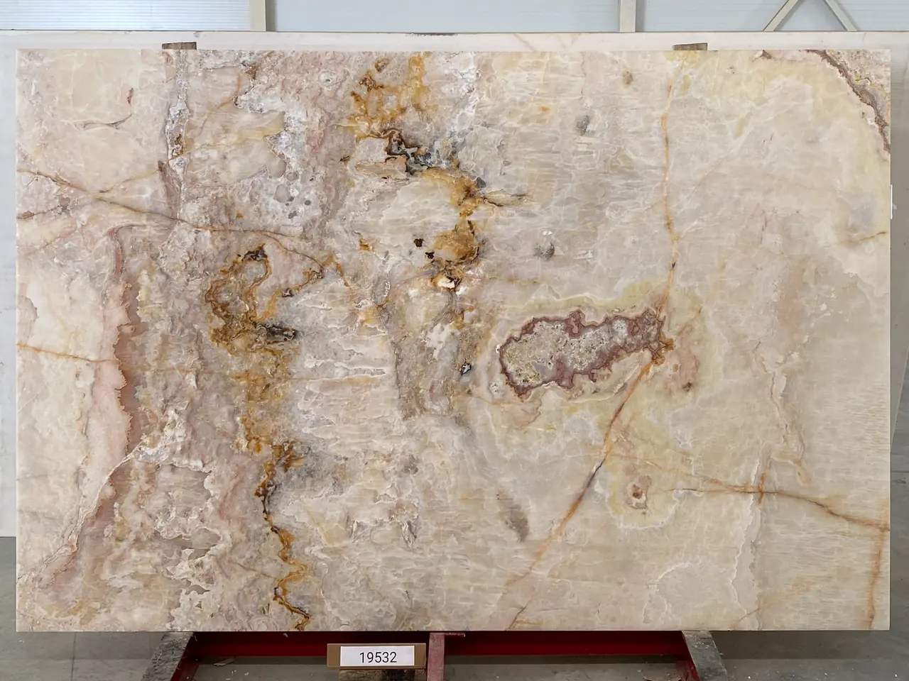Слэб из оникса ONICE VIOLA полированный 2550x1700x20 мм, код 19532