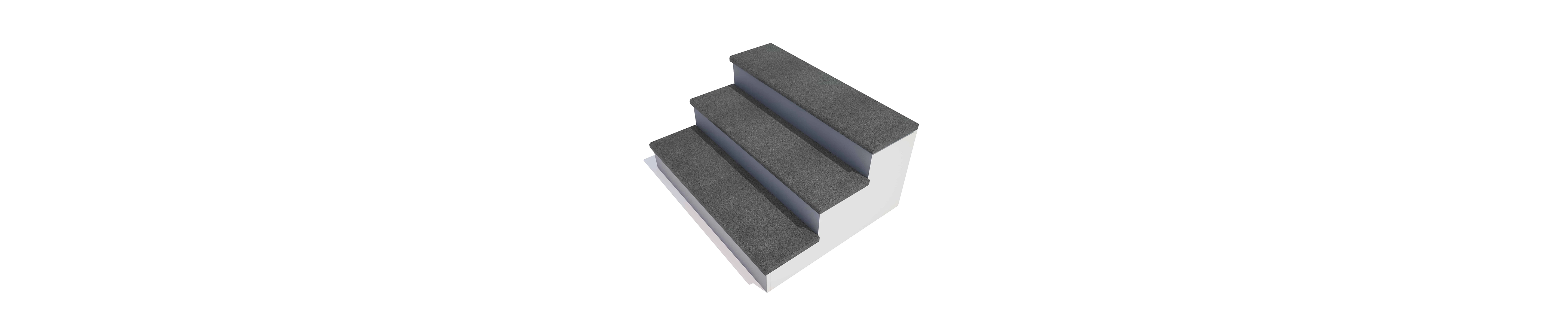 Ступень SESAM BLACK, гранит полированный