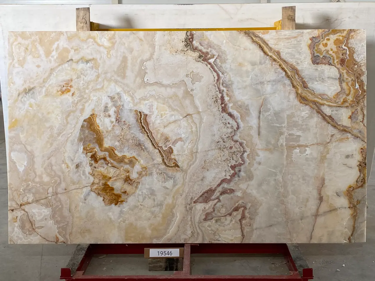 Слэб из оникса ONICE VIOLA полированный 2600x1550x20 мм, код 19546